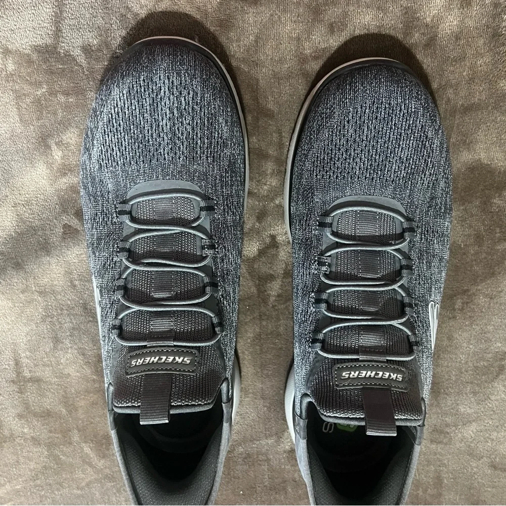 Skechers Men's Dark Gray Athletic Sneakers - Picture 5 of 6